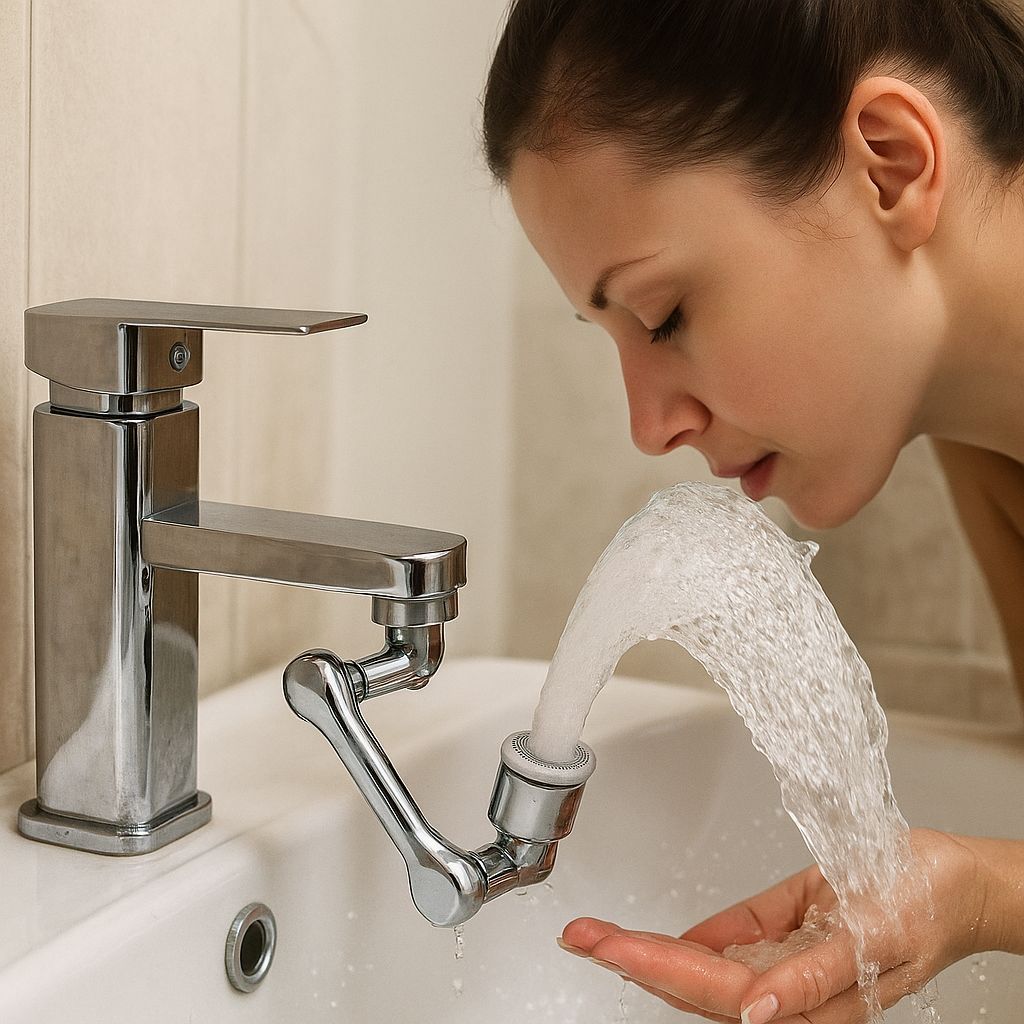 2 Mode Splash Filter Kitchen Tap Extended Faucet