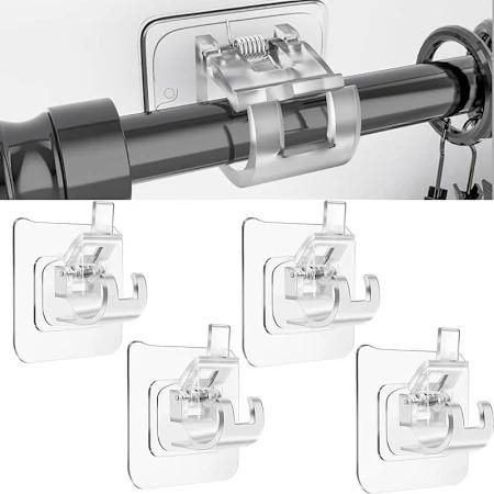 Rods Clips Hook Self Adhesive Pack of 6 ,8 &12