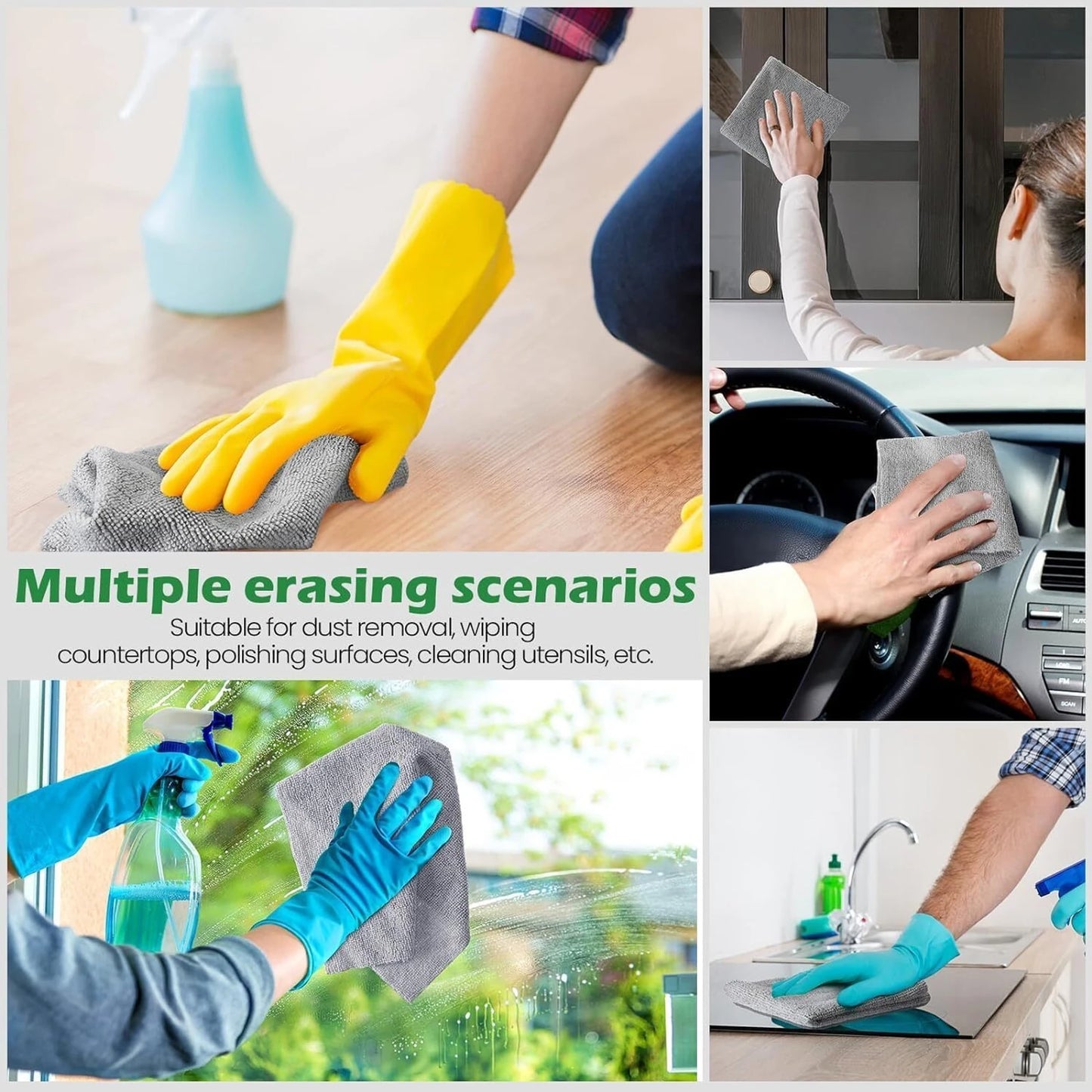 Microfiber Cleaning Cloth (25 Sheets)