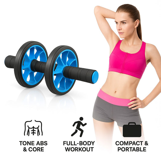 Wheel Roller for Core Workouts, Abdominal Roller Wheel with Knee Pad
